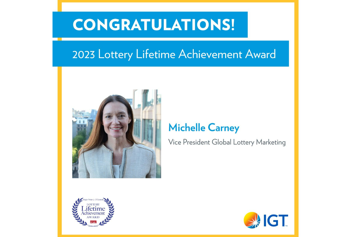 igt-congratulates-michelle-carney-for-receiving-the-major-peter-j.-o’connell-lottery-industry-lifetime-achievement-award