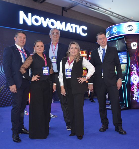 novomatic-impressed-at-gat-expo-bogota-2023-with-its-black-edition-ii-cabinets-and-100%-circular-jackpot-signs